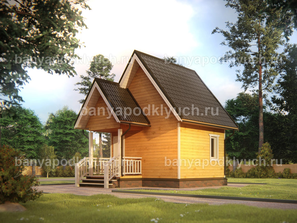 Баня из бруса 5x4 м Баня из бруса 5x4 м